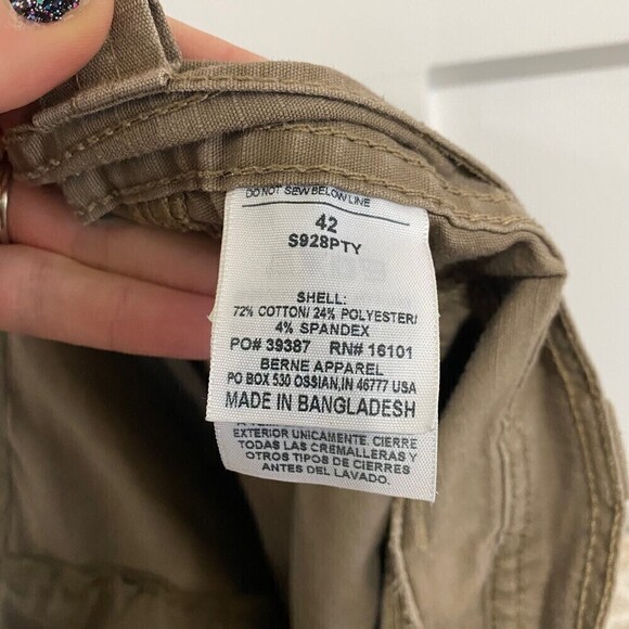 Berne Apparel Flex Ripstop Cargo Work Shorts - Picture 6 of 6